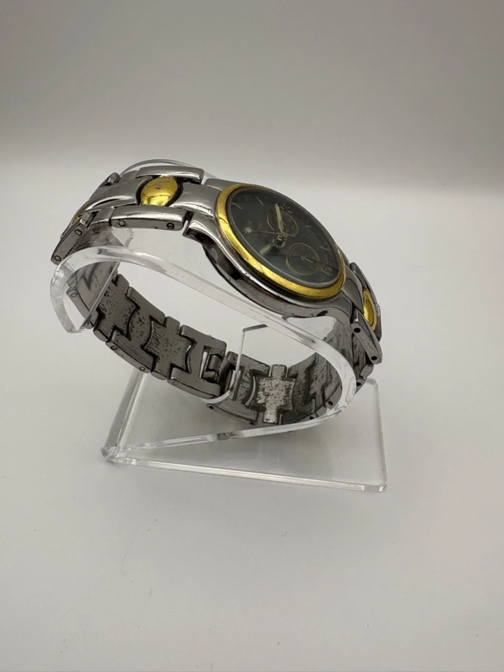 Geneva Two-Tone Silver &‎ Gold Men’s Watch